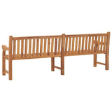 vidaXL Solid Teak Wood Patio Bench Gaeden Wooden Lounge Seating Multi Sizes