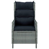 vidaXL Outdoor-Essgruppe mit Kissen 7-tlg. Poly Rattan Multi Color Dinner