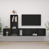 vidaXL Тумба під телевізор, 3 предмети, настінні меблі з ДСП, багато кольорів