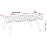 vidaXL 12-teiliges Terrassen-Lounge-Set mit Kissen Massives Akazienholz