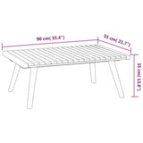 vidaXL 4-teiliges Terrassen-Lounge-Set mit Kissen Massives Akazienholz