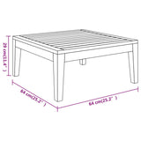 vidaXL 3-teiliges Terrassen-Lounge-Set mit dunkelgrauen Kissen aus Akazienholz