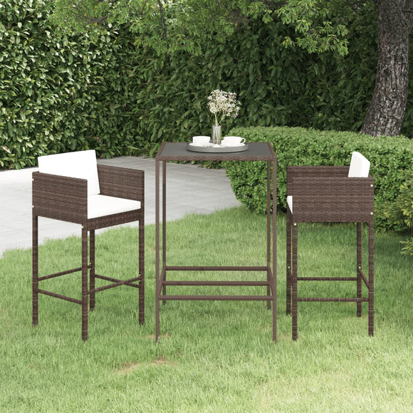 vidaXL Patio Bar Set 3/5/7 Piece Multi Colors 27.6