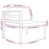 vidaXL 5-teiliges Terrassen-Lounge-Set mit Kissen Aluminium Anthrazit