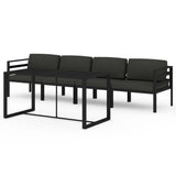 vidaXL 5 Piece Patio Lounge Set with Cushions Aluminum Anthracite