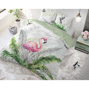 Flamingo Splash White