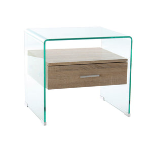 Nightstand DKD Home Decor Crystal MDF Wood (50 x 40 x 45.5 cm)