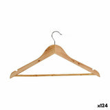 Set of Clothes Hangers Brown Wood (124 Units)-0