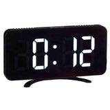 Table-top Digital Clock Black ABS 15,7 x 7,7 x 1,5 cm (12 Units)-2