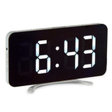 Table-top Digital Clock White ABS 15,7 x 7,7 x 1,5 cm (12 Units)-2