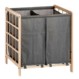 Laundry basket Brown Grey Wood 30 L x 2 33 x 60 x 59,5 cm (12 Units)-2