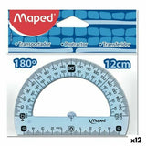 Semicircle Maped Geometric 180º Set Plastic (12 Units)-0